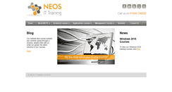 Desktop Screenshot of neos-it-training.com
